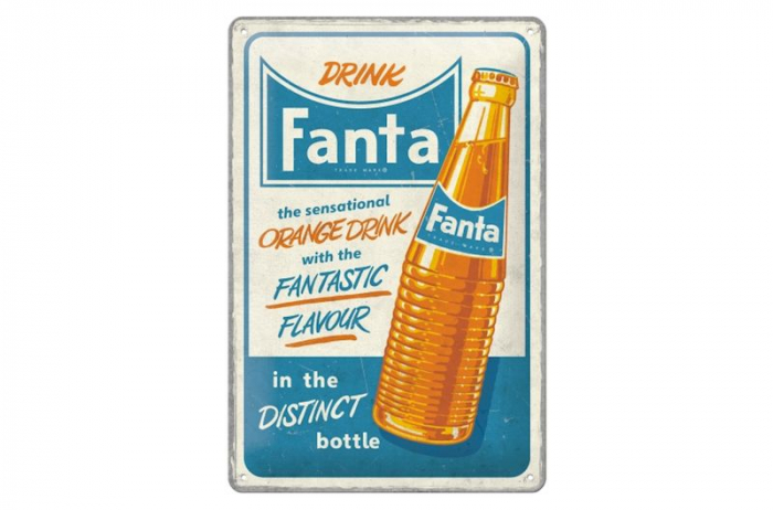 Blechschild "Fanta Bottle Flavour" - 30 x 20cm